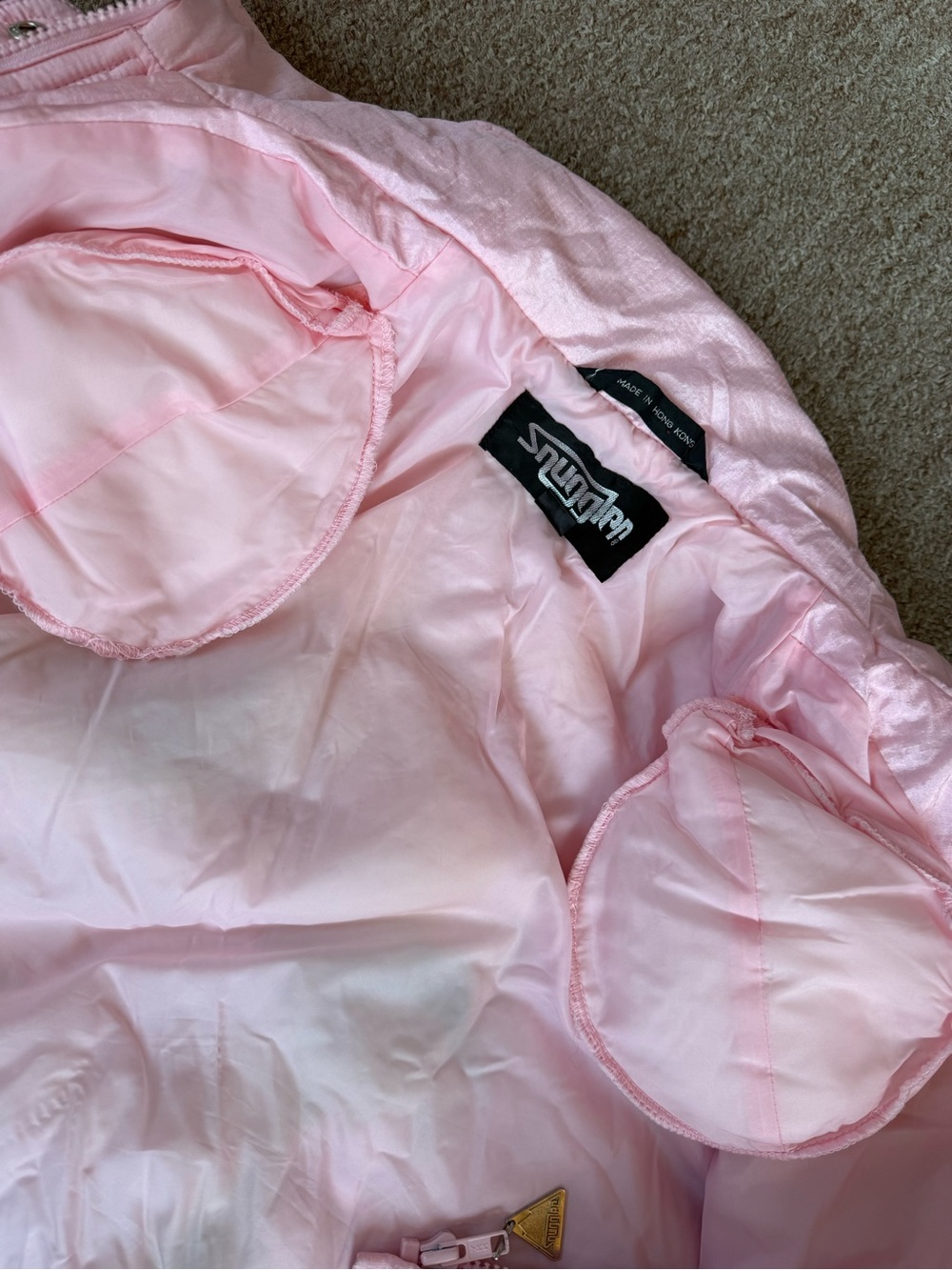 Vintage Snuggler Women’s Pink Puffer Jacket - - Picture 5 of 11